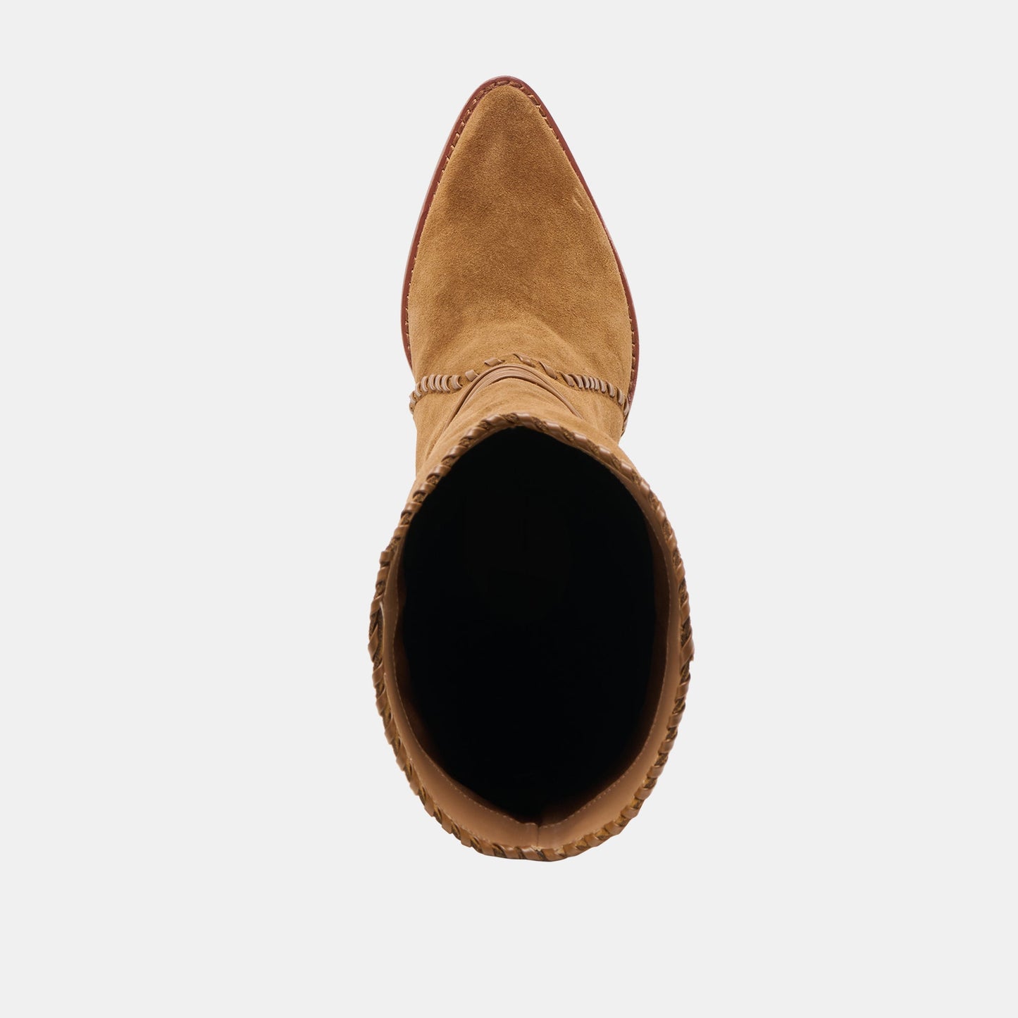 Jody Lt Brown Suede Wide Calf Boots - Dolce Vita