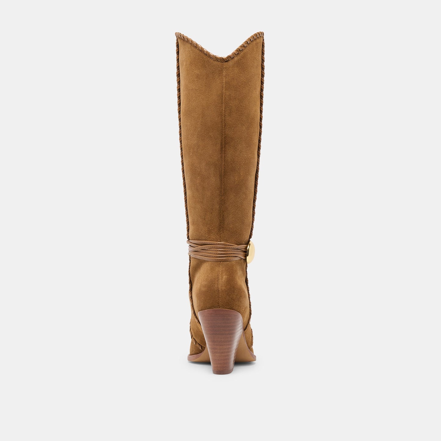 Jody Lt Brown Suede Wide Calf Boots - Dolce Vita