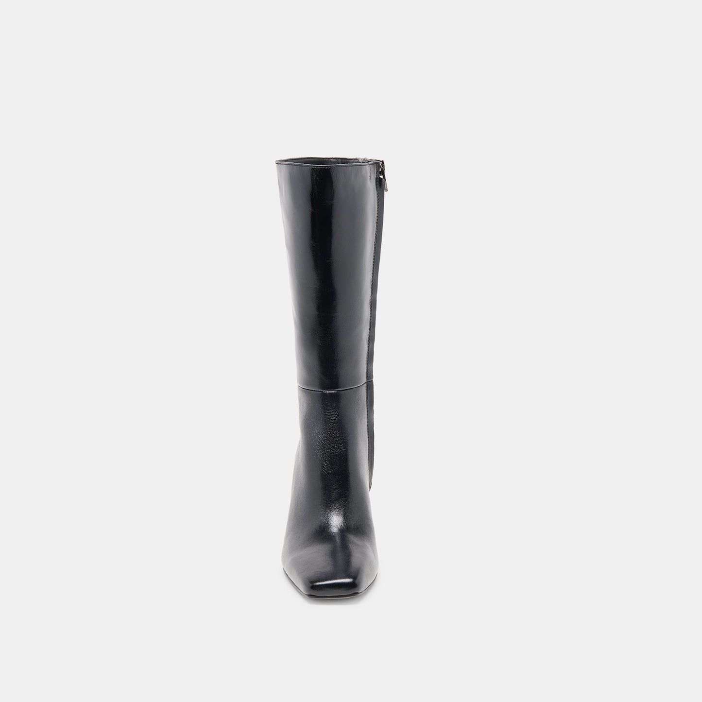 Riggs Wide Calf Black Leather Boots - Dolce Vita