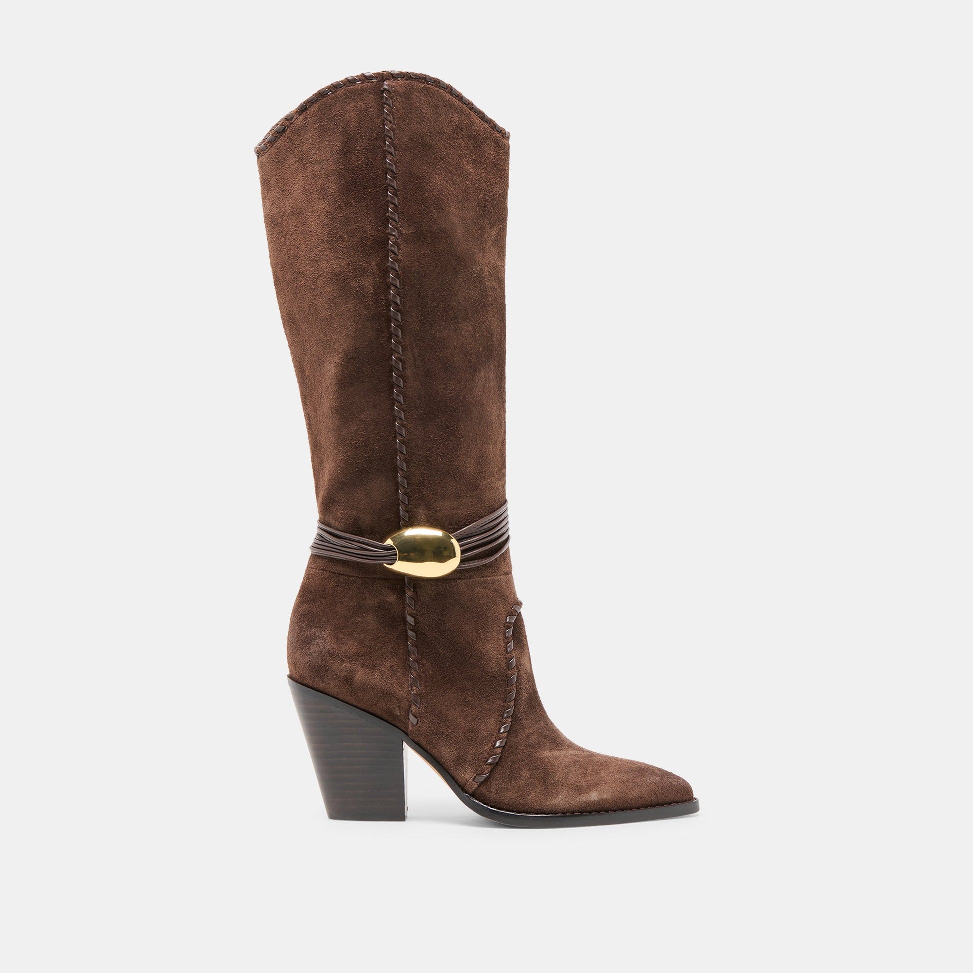 Jody Dk Brown Suede Boots - Dolce Vita