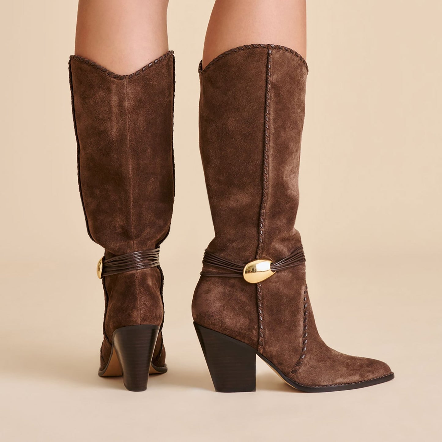 Jody Dk Brown Suede Boots - Dolce Vita