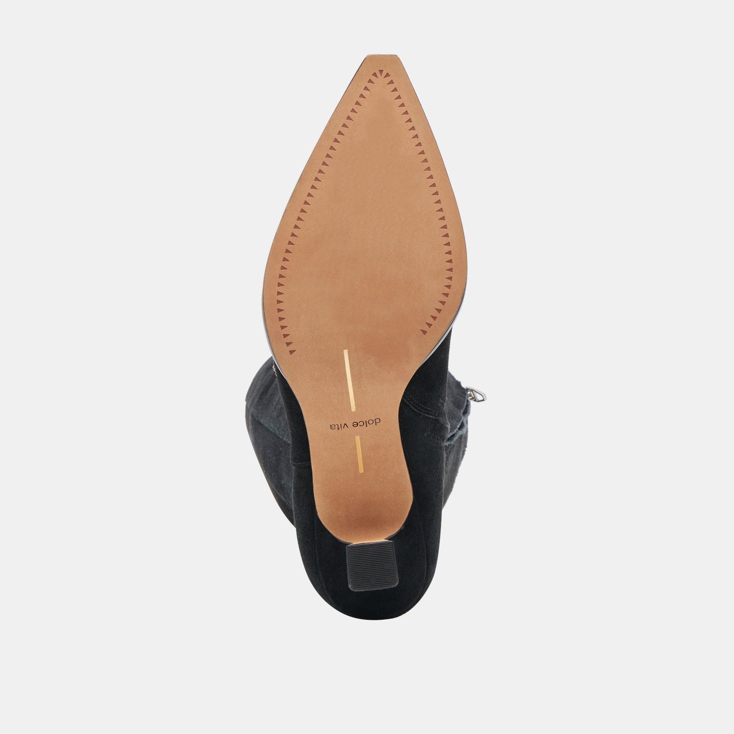 AUGGIE WIDE CALF BOOTS ONYX SUEDE - Dolce Vita