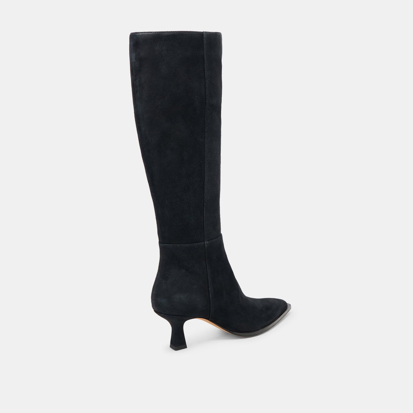 AUGGIE WIDE CALF BOOTS ONYX SUEDE - Dolce Vita