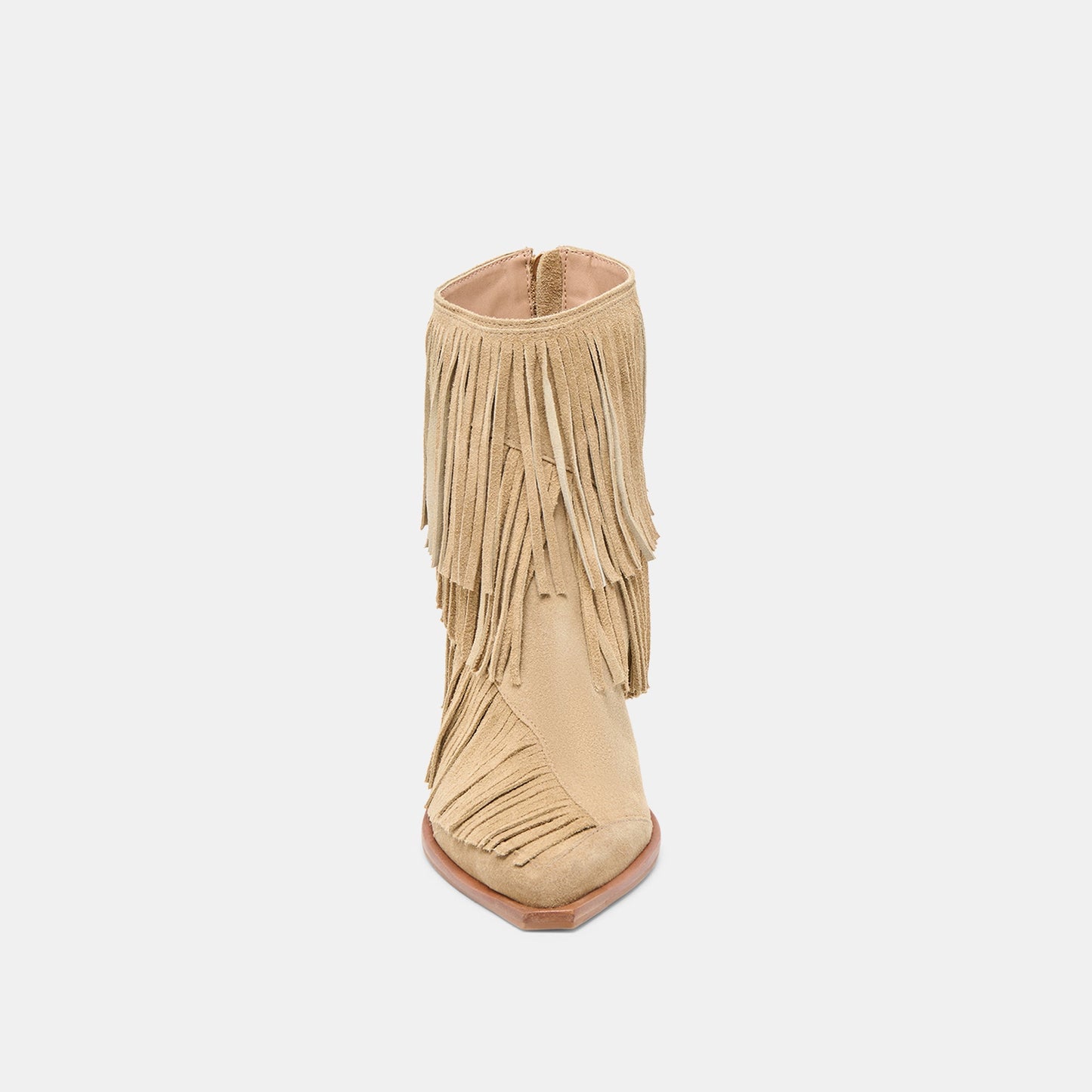 Torey Dk Taupe Suede Booties - Dolce Vita