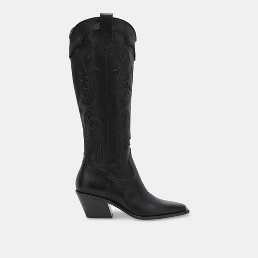 SAMSIN BOOTS BLACK LEATHER - Dolce Vita