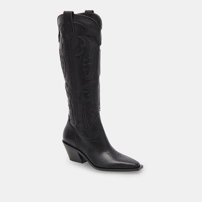 SAMSIN BOOTS BLACK LEATHER - Dolce Vita