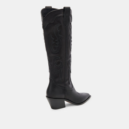 SAMSIN BOOTS BLACK LEATHER - Dolce Vita