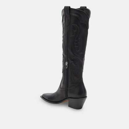 SAMSIN BOOTS BLACK LEATHER - Dolce Vita
