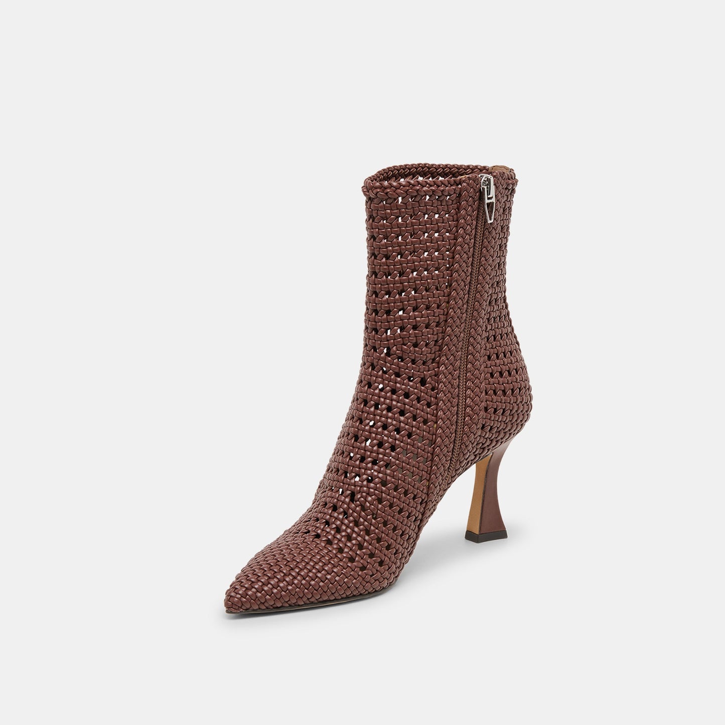Embry Brown Woven Stella Booties - Dolce Vita