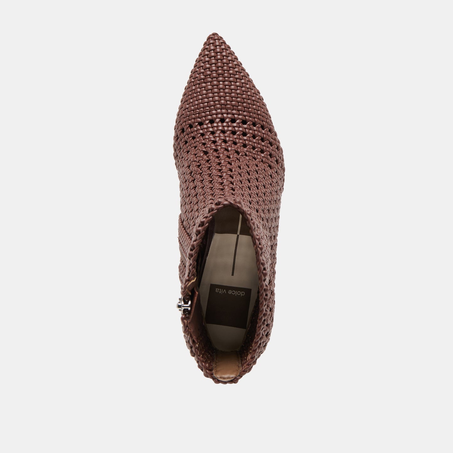 Embry Brown Woven Stella Booties - Dolce Vita