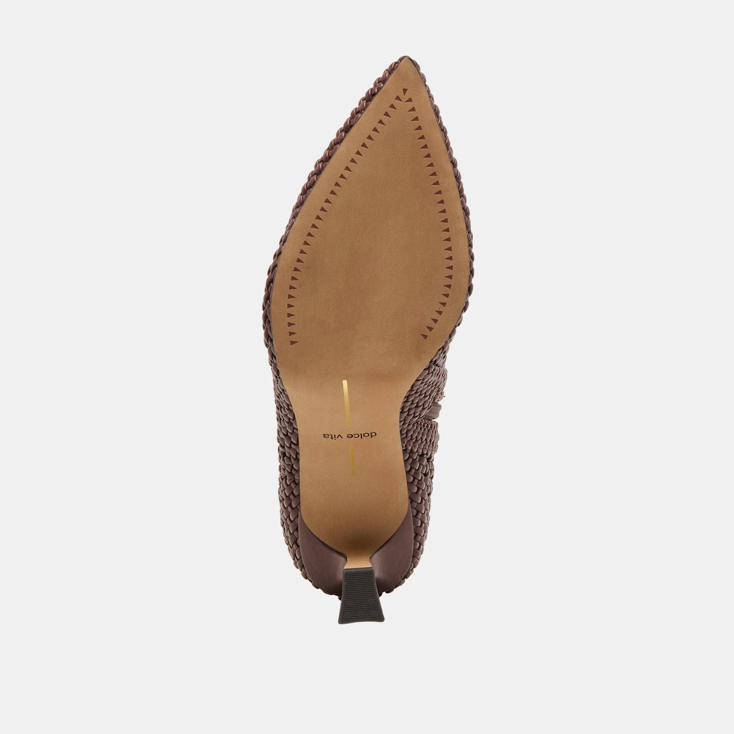 Embry Brown Woven Stella Booties - Dolce Vita