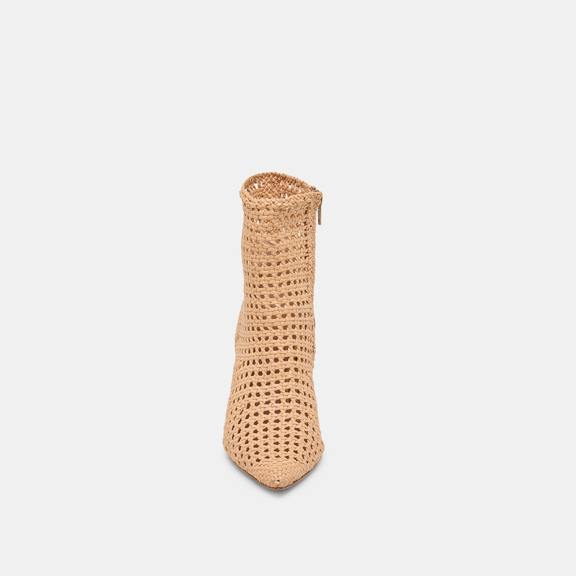 Lonni Tan Woven Leather Booties - Dolce Vita
