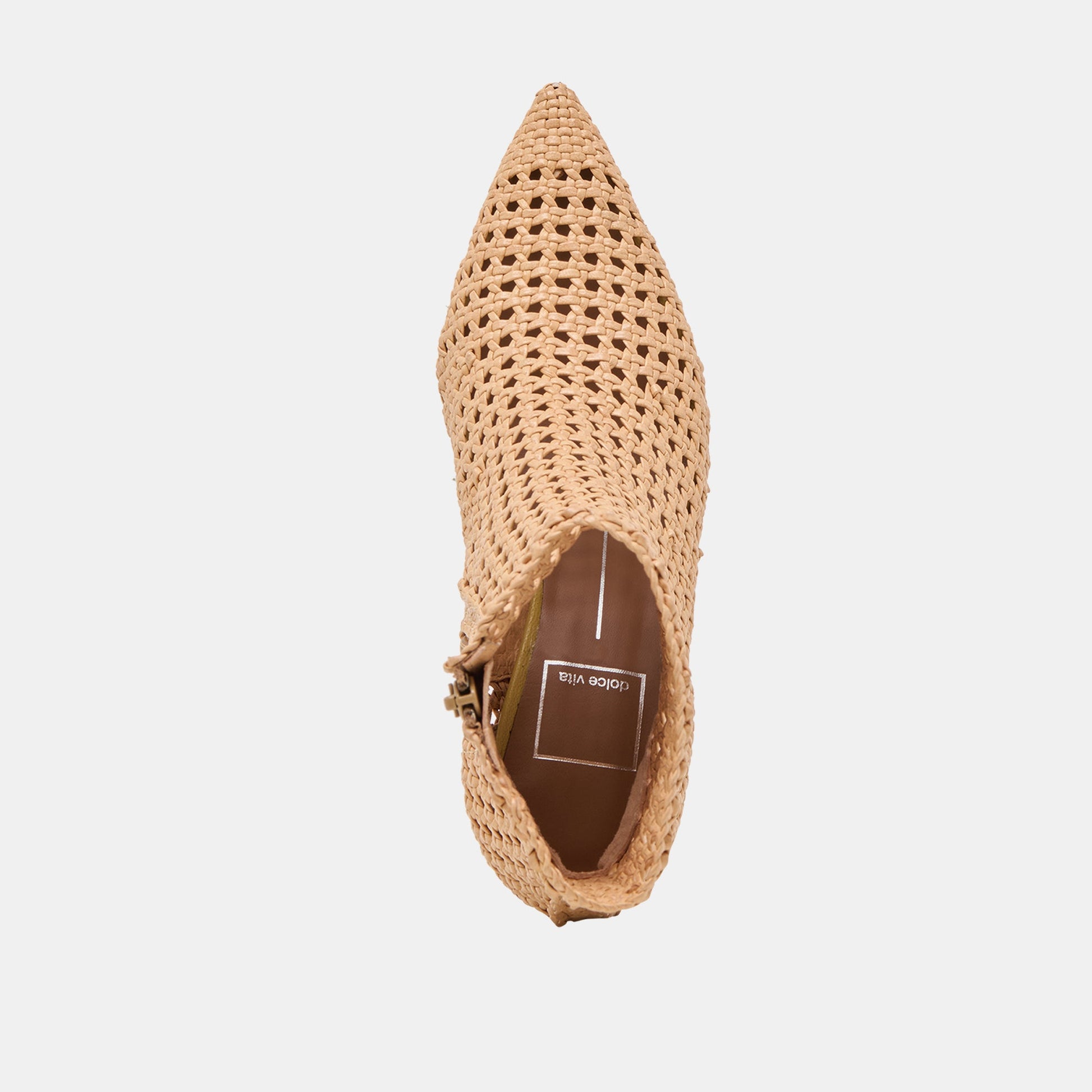 Lonni Tan Woven Leather Booties - Dolce Vita