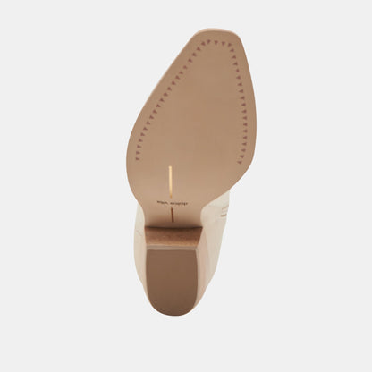 SHANIA BOOTIES IVORY NUBUCK - Dolce Vita