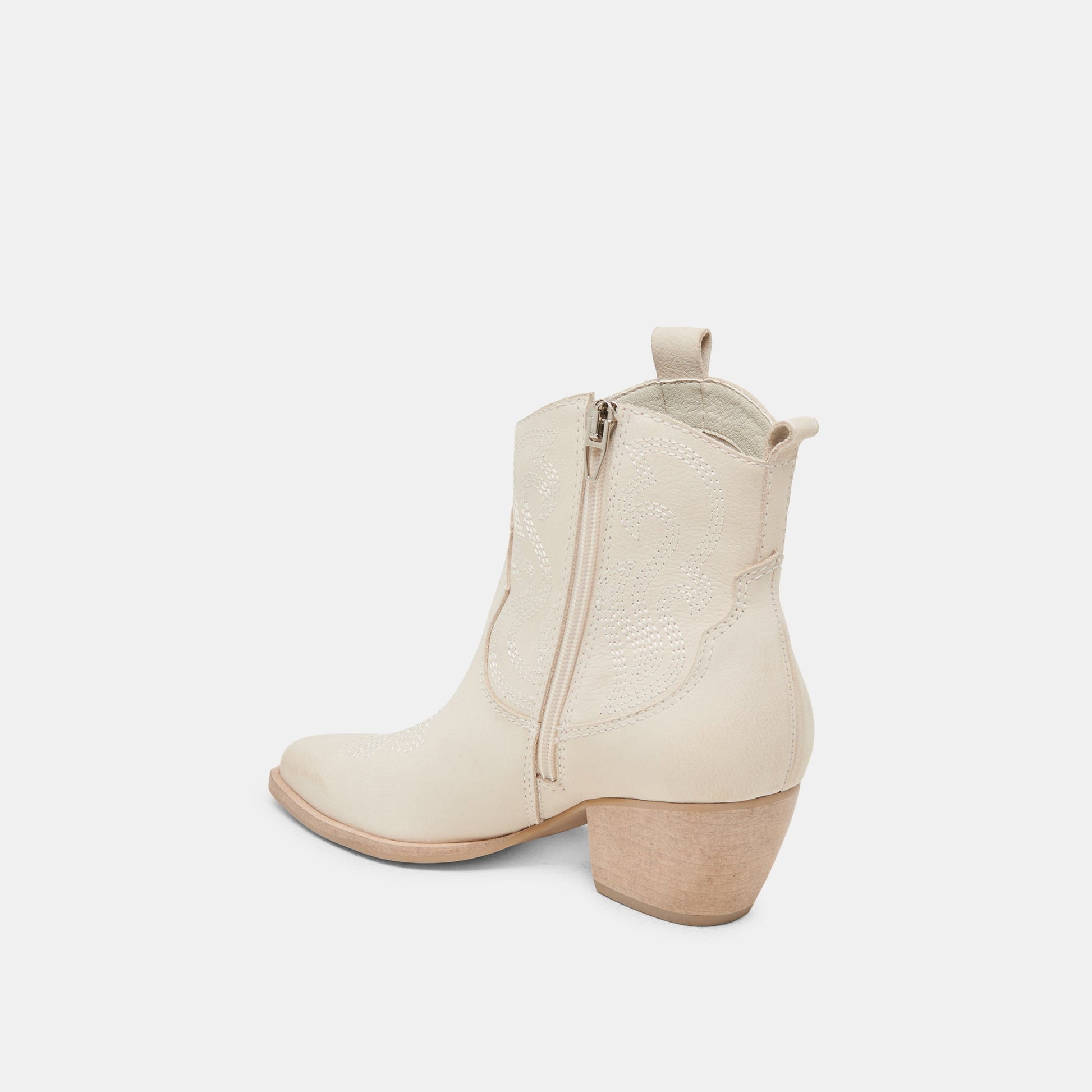 SHANIA BOOTIES IVORY NUBUCK - Dolce Vita