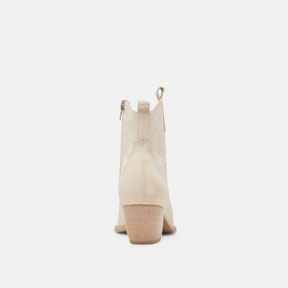 SHANIA BOOTIES IVORY NUBUCK - Dolce Vita