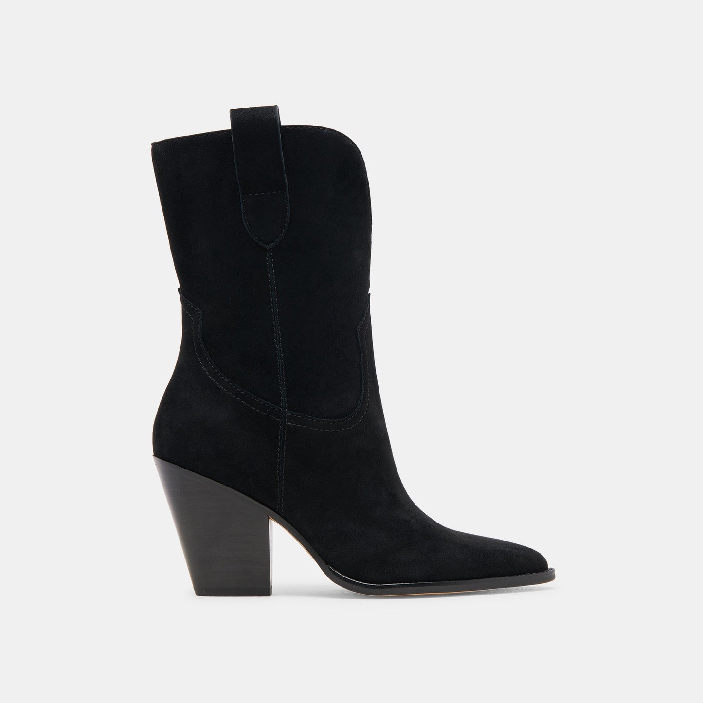 JESSEY BOOTS ONYX SUEDE - Dolce Vita
