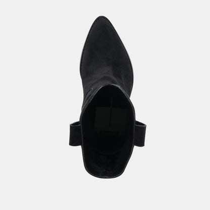 JESSEY BOOTS ONYX SUEDE - Dolce Vita