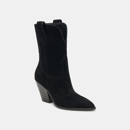 JESSEY BOOTS ONYX SUEDE - Dolce Vita