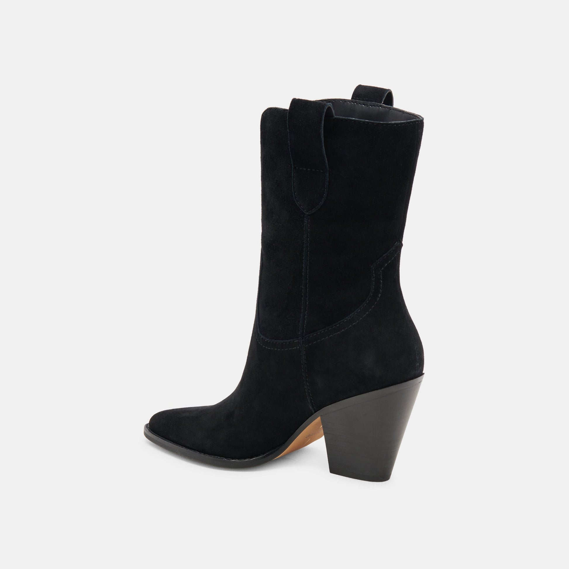 JESSEY BOOTS ONYX SUEDE - Dolce Vita