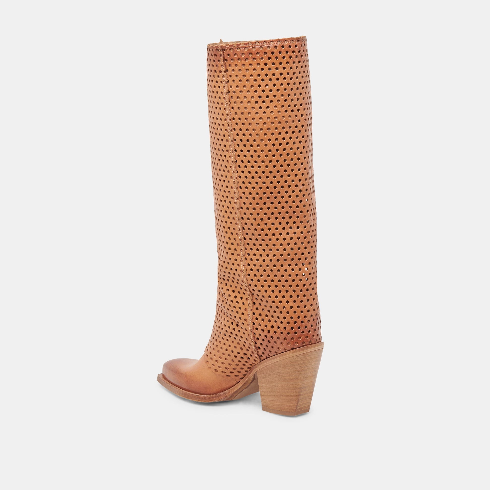 BOONE BOOTS COGNAC LEATHER - Dolce Vita
