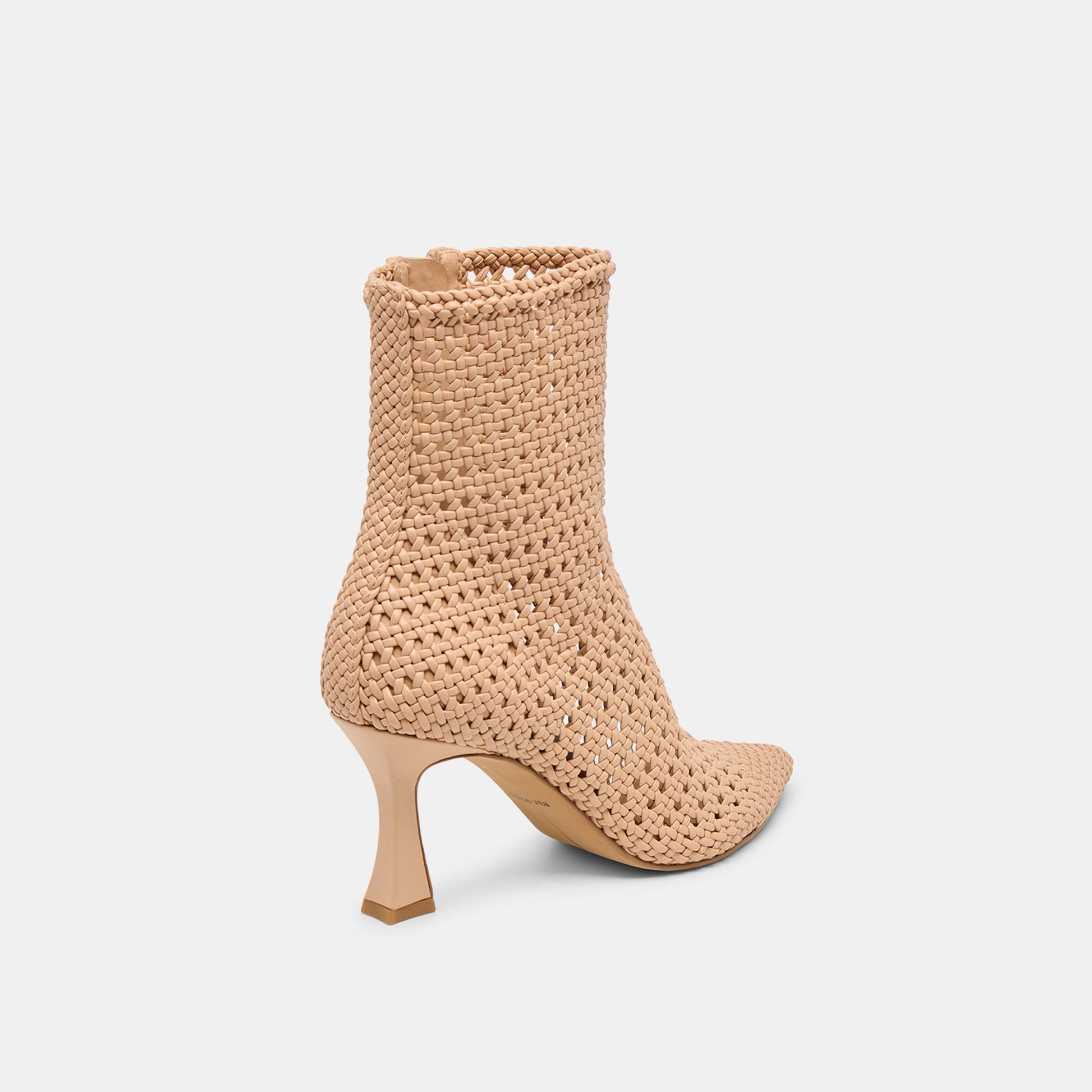 Embry Lt Tan Woven Stella Booties - Dolce Vita