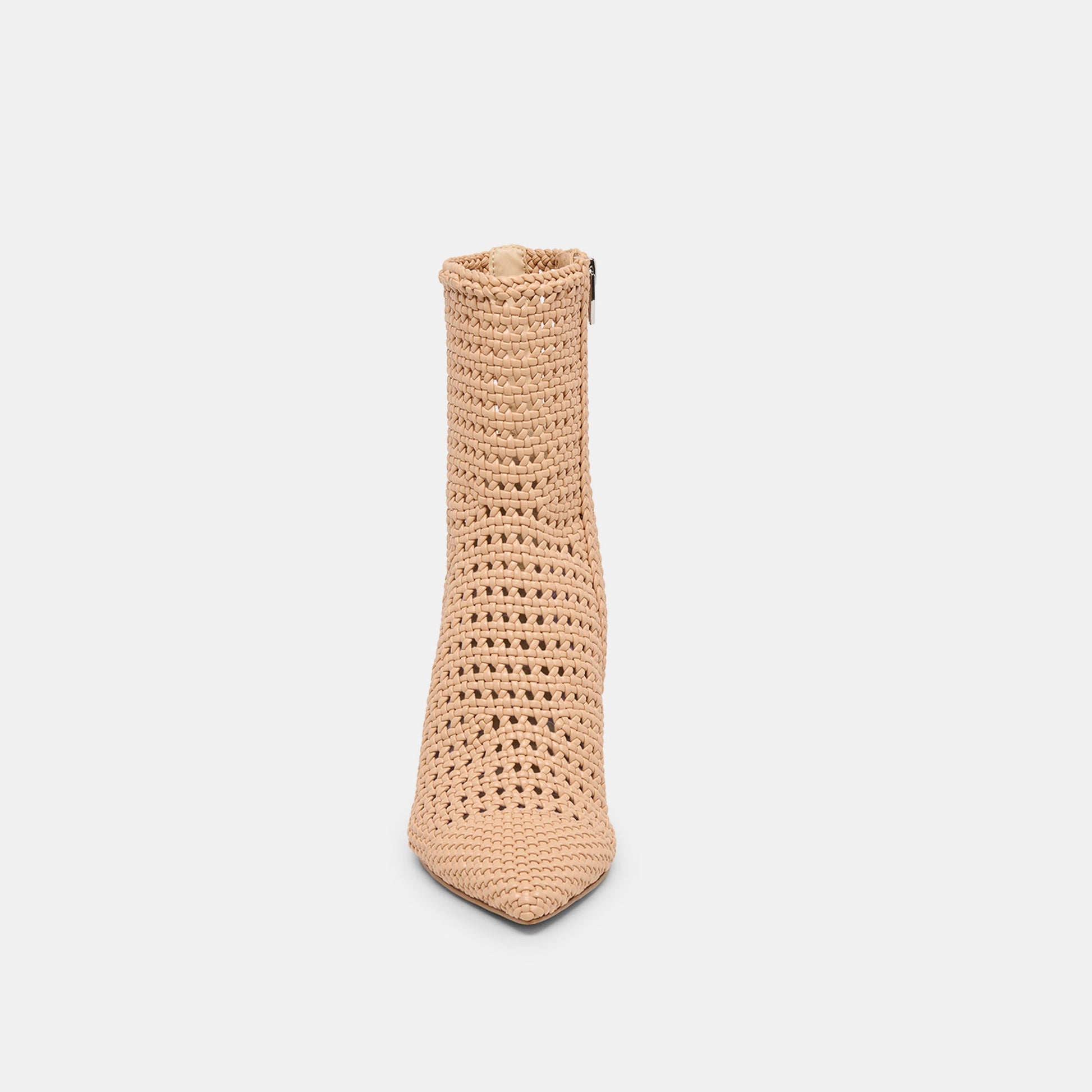 Embry Lt Tan Woven Stella Booties - Dolce Vita