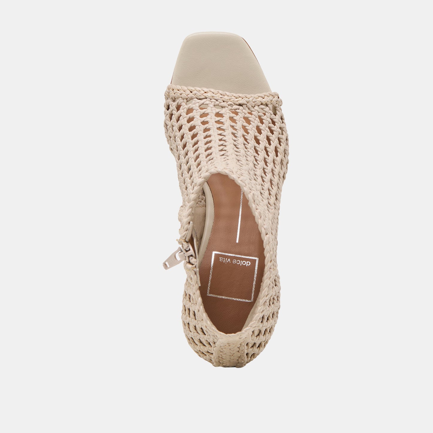 Quin Bone Woven Leather Heels - Dolce Vita