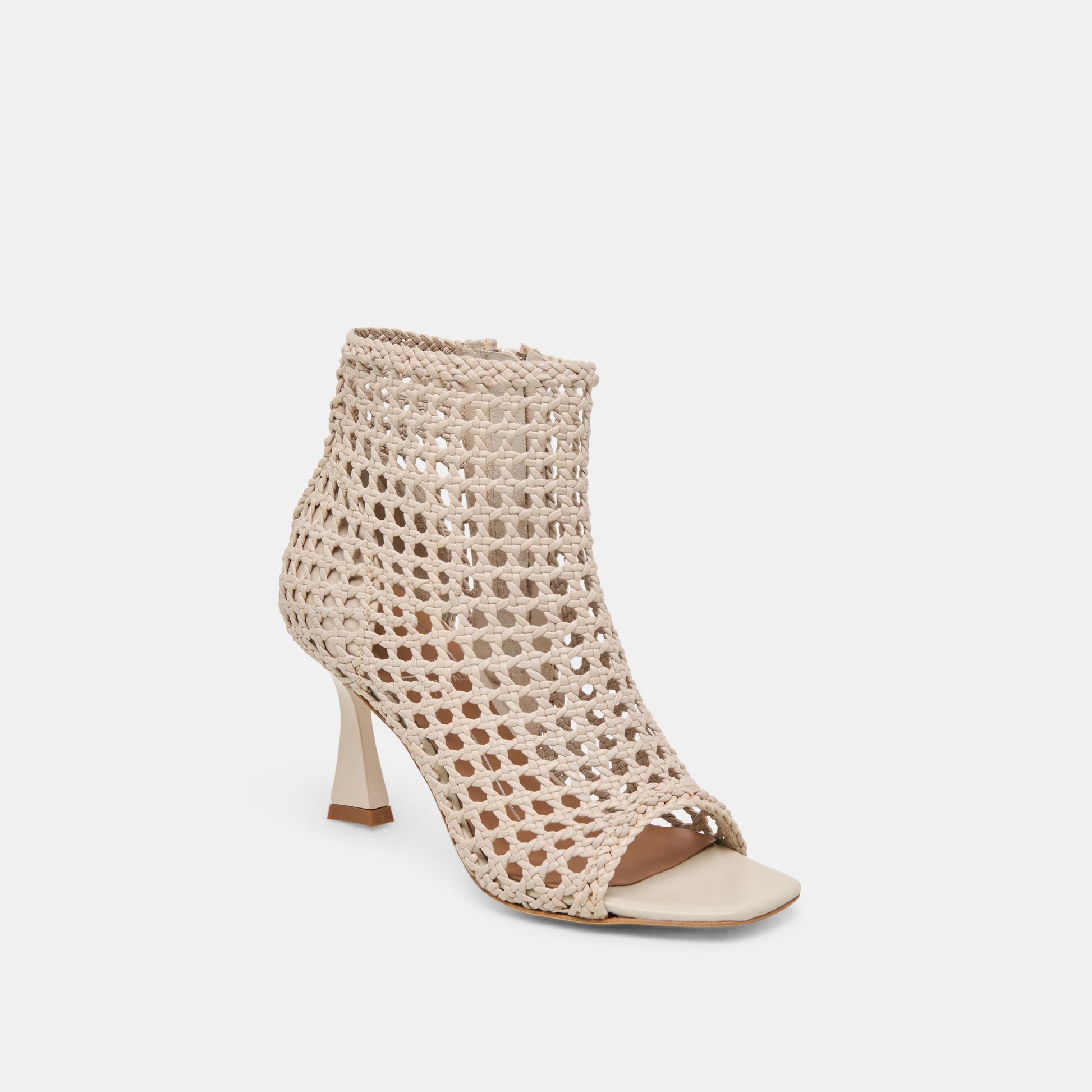 Quin Bone Woven Leather Heels - Dolce Vita
