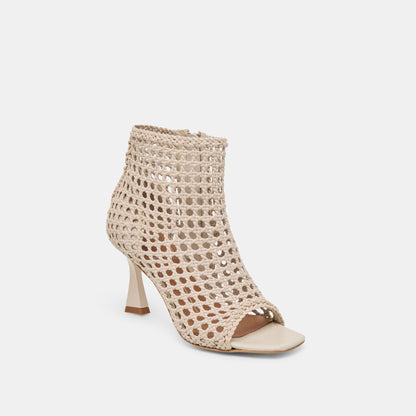 Quin Bone Woven Leather Heels - Dolce Vita