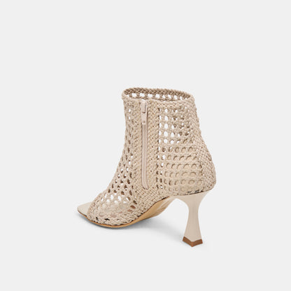 Quin Bone Woven Leather Heels - Dolce Vita