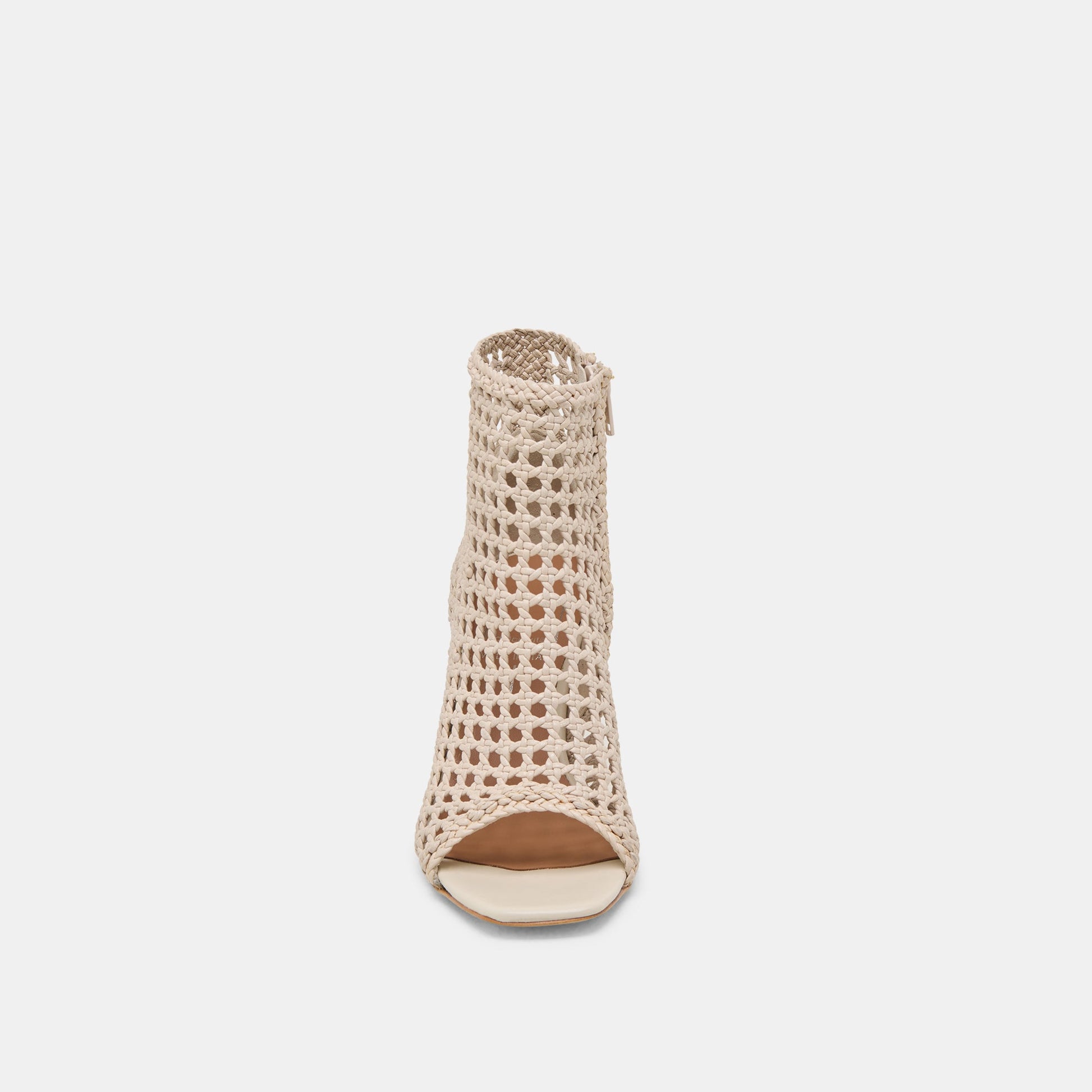 Quin Bone Woven Leather Heels - Dolce Vita