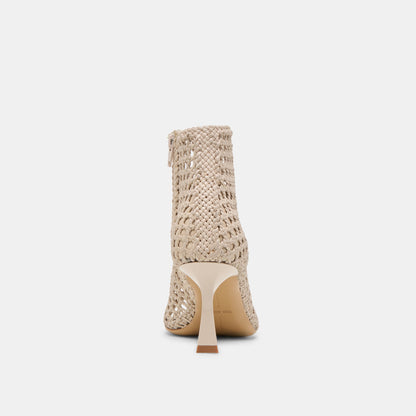 Quin Bone Woven Leather Heels - Dolce Vita
