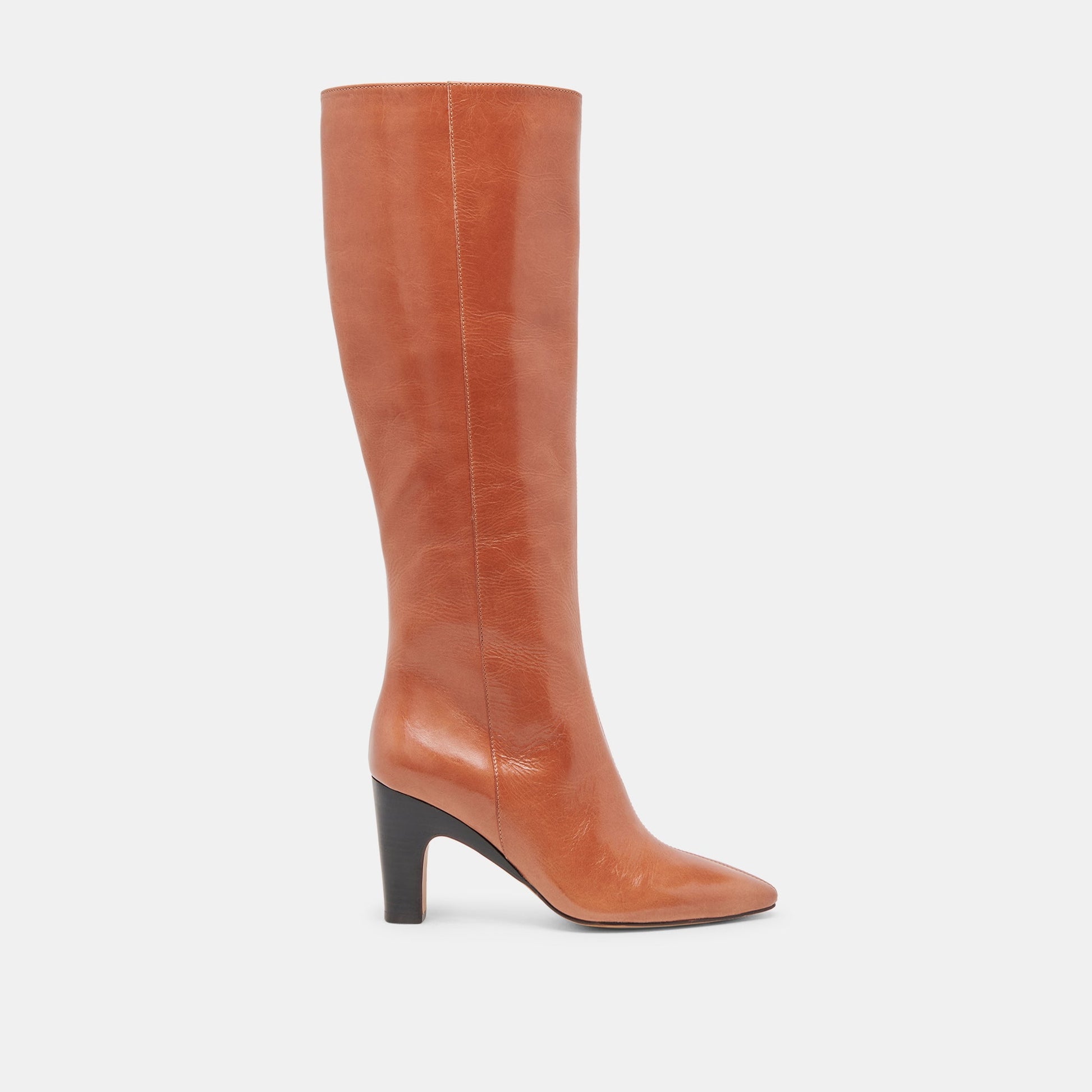 NELAS BOOTS COGNAC LEATHER - Dolce Vita
