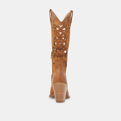 WAYLAN BOOTS CHESTNUT SUEDE - Dolce Vita