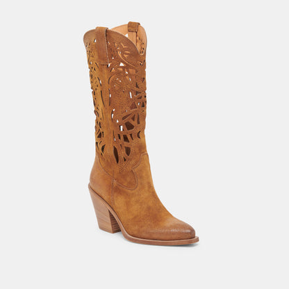 WAYLAN BOOTS CHESTNUT SUEDE - Dolce Vita