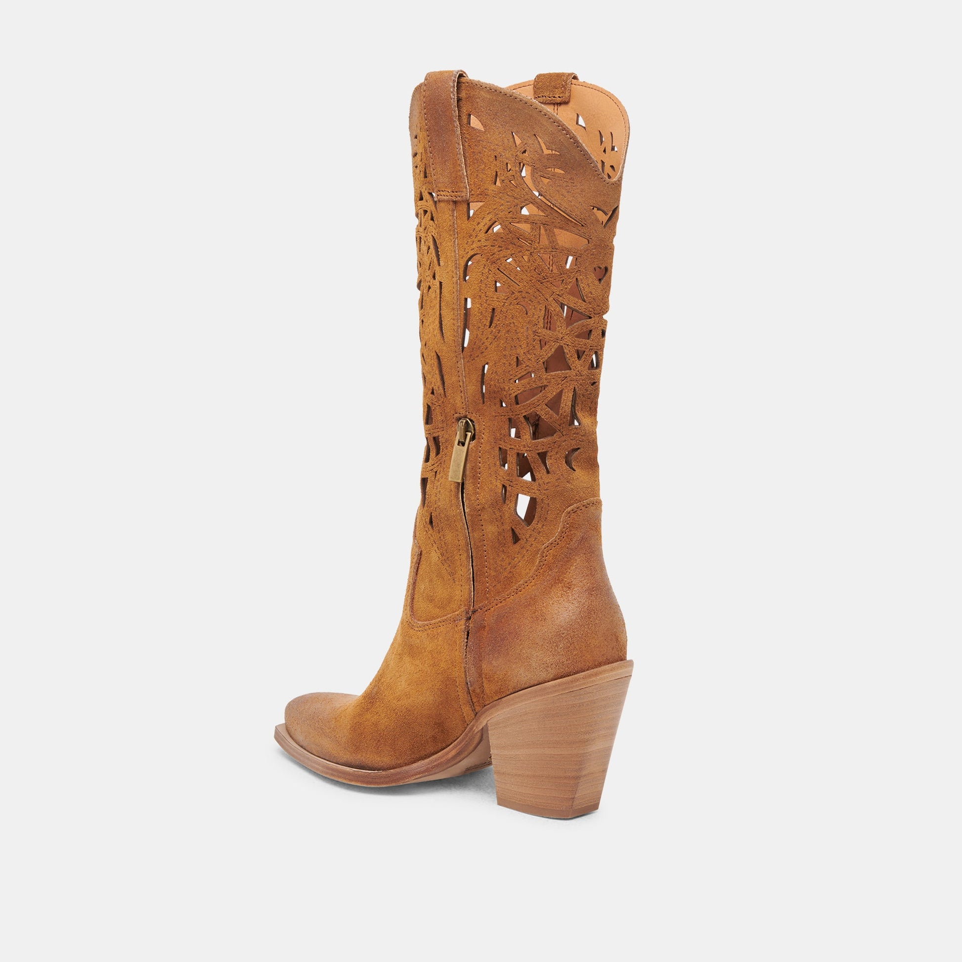 WAYLAN BOOTS CHESTNUT SUEDE - Dolce Vita