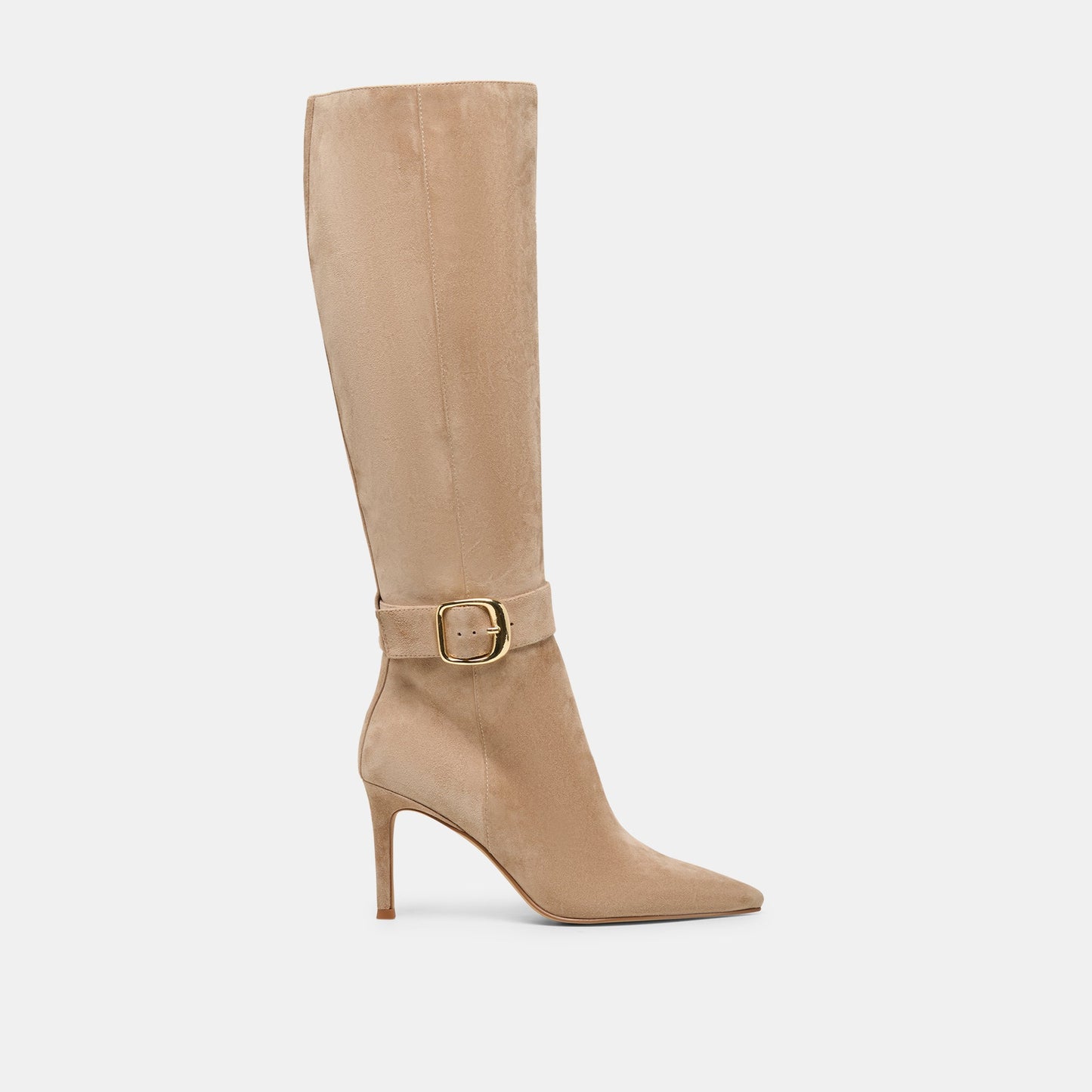 Kinzy Camel Suede Boots - Dolce Vita
