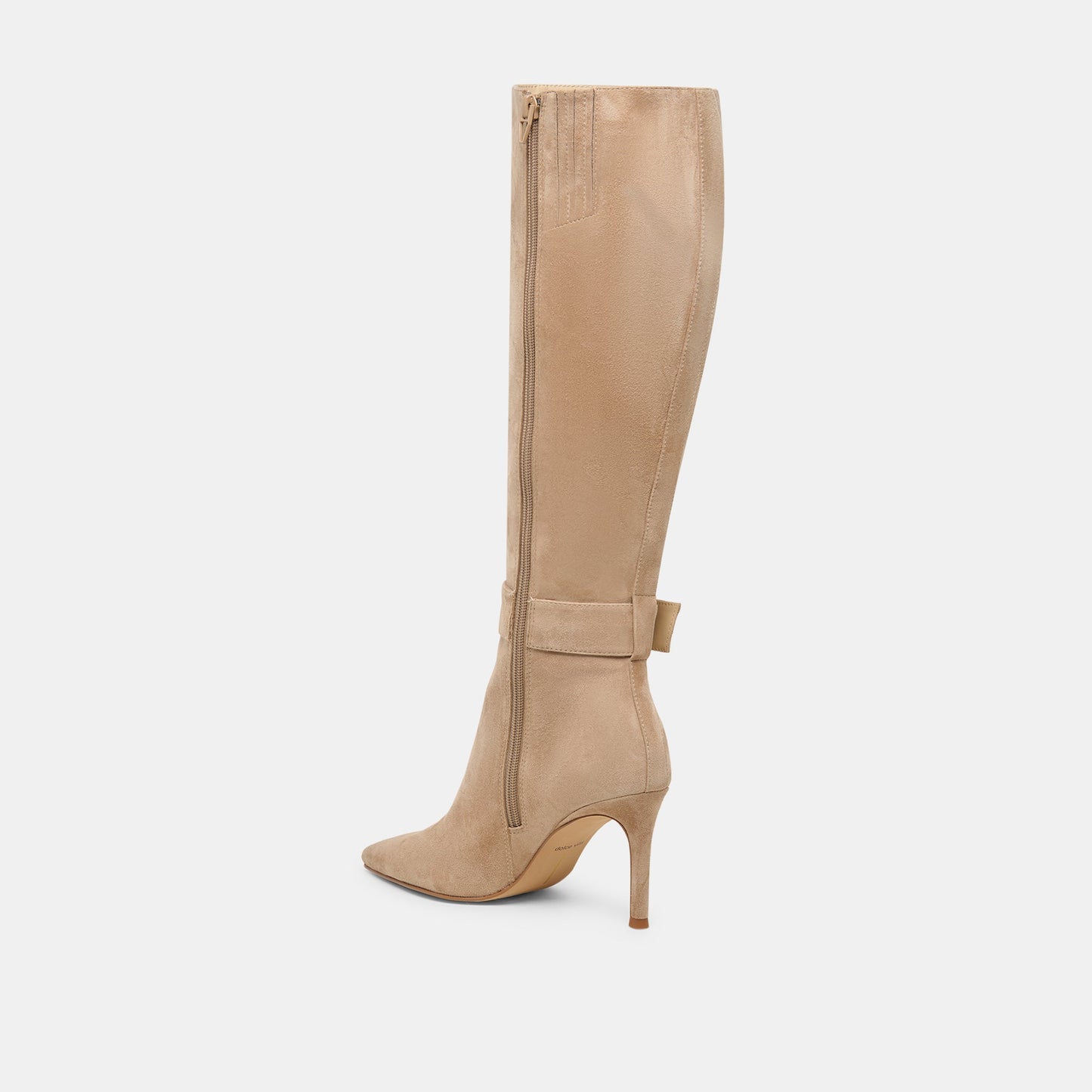 Kinzy Camel Suede Boots - Dolce Vita