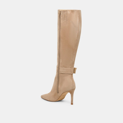 Kinzy Camel Suede Boots - Dolce Vita
