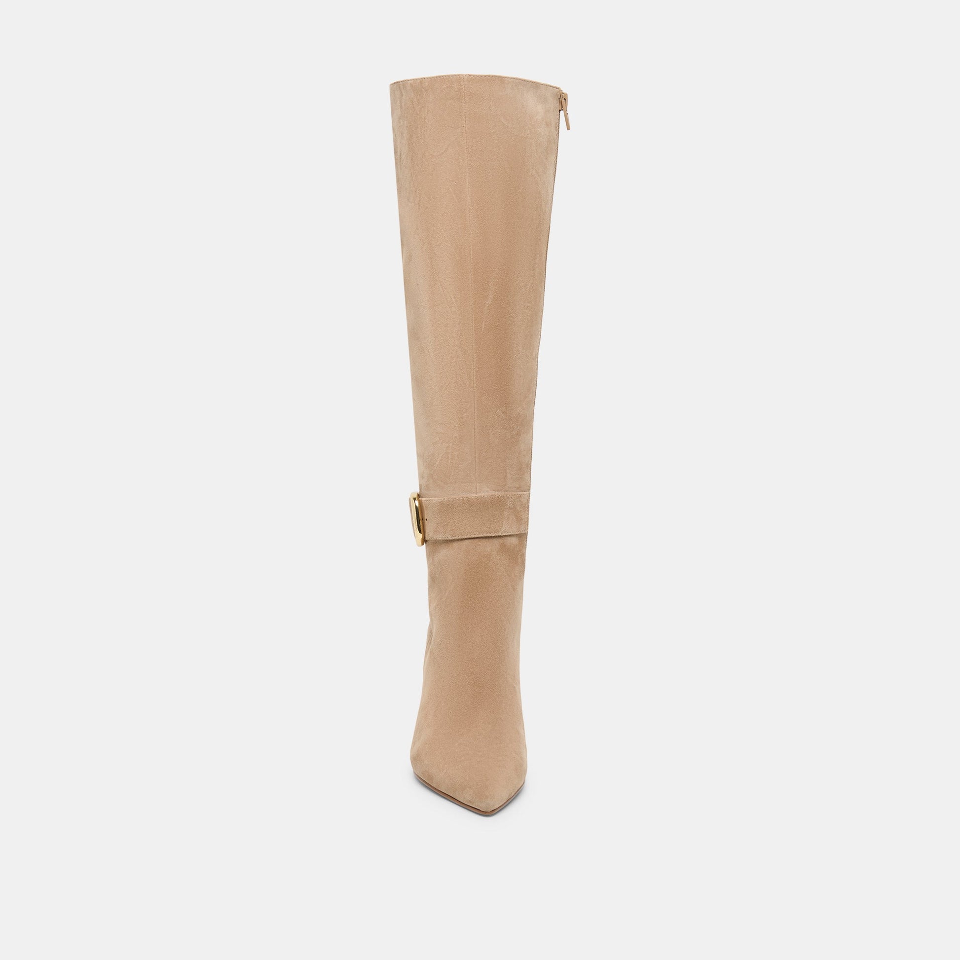 Kinzy Camel Suede Boots - Dolce Vita