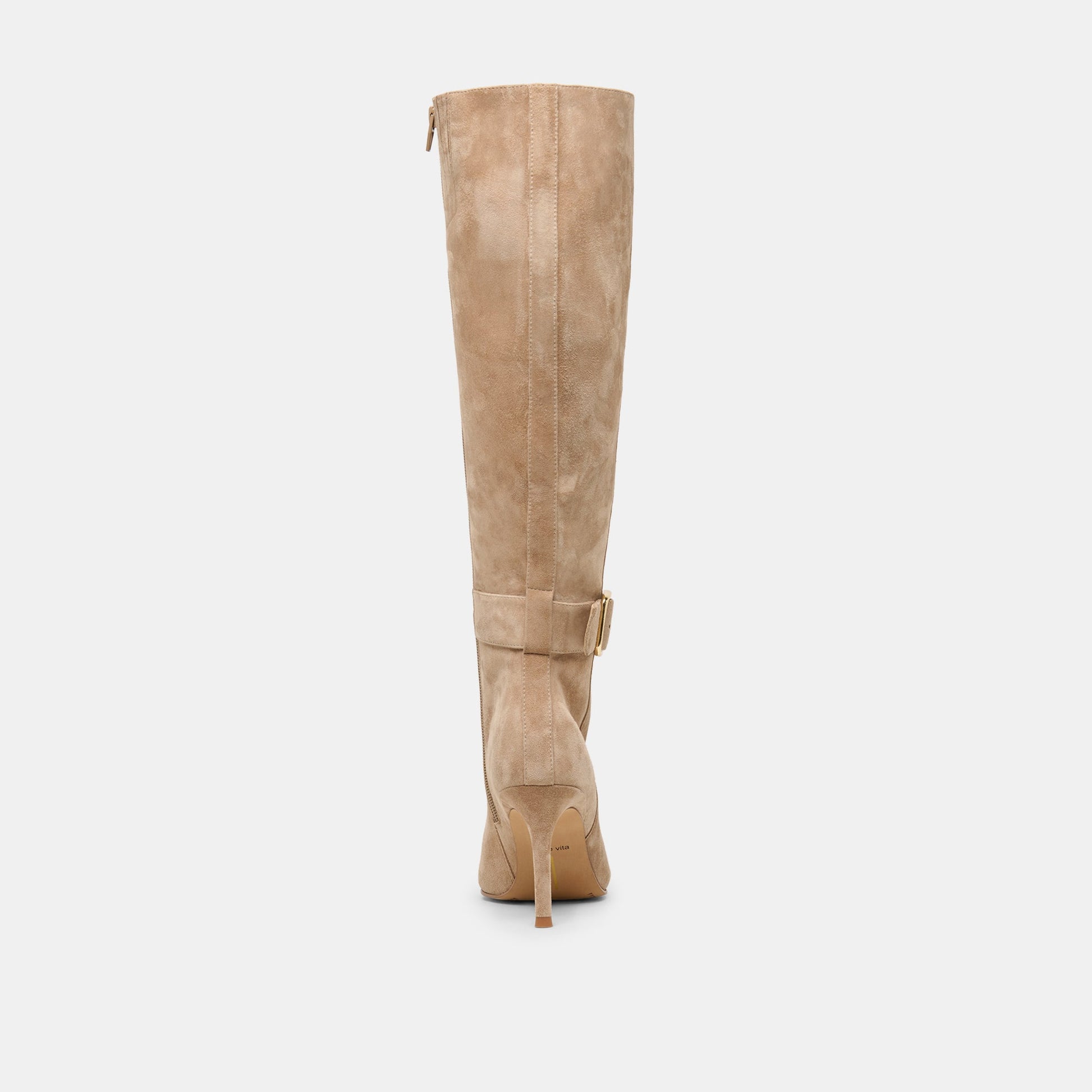 Kinzy Camel Suede Boots - Dolce Vita
