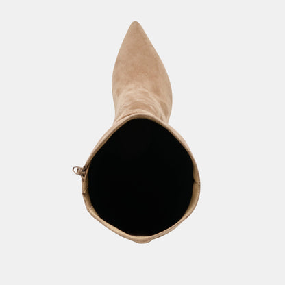 Kinzy Camel Suede Boots - Dolce Vita