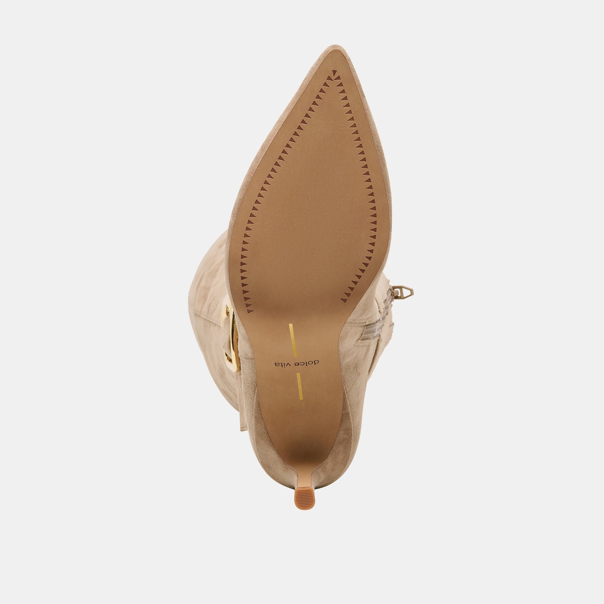 Kinzy Camel Suede Boots - Dolce Vita