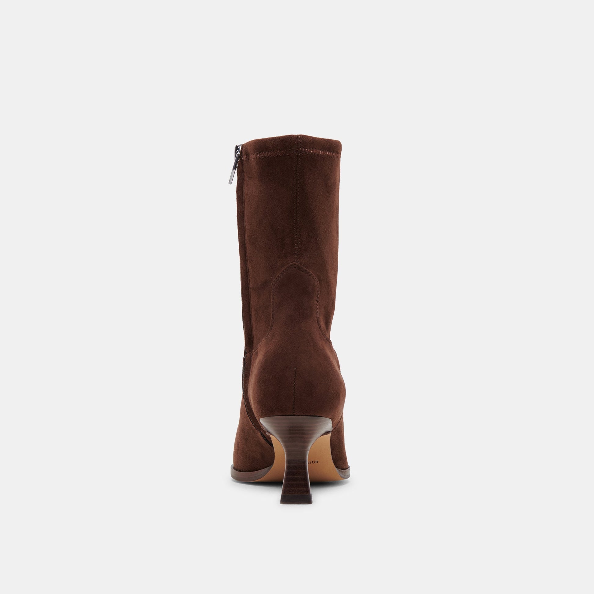 ARYA WIDE CALF BOOTS DK BROWN STELLA SUEDE - Dolce Vita