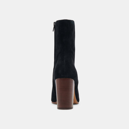 SUZY BOOTIES ONYX SUEDE - Dolce Vita