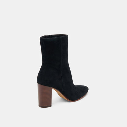 SUZY BOOTIES ONYX SUEDE - Dolce Vita