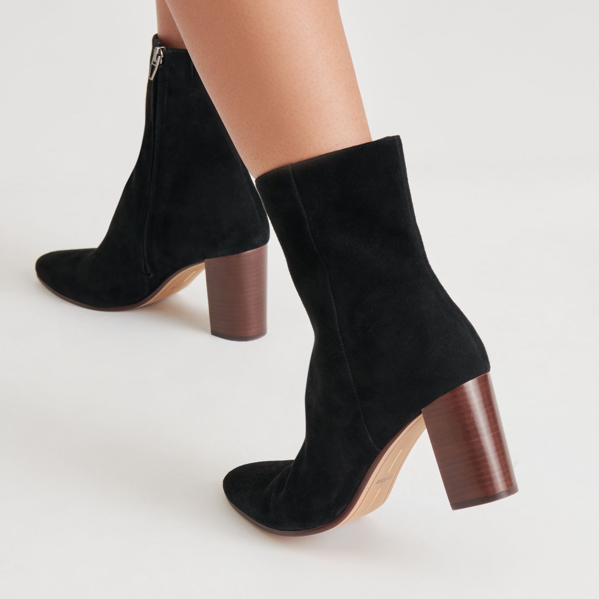 SUZY BOOTIES ONYX SUEDE - Dolce Vita