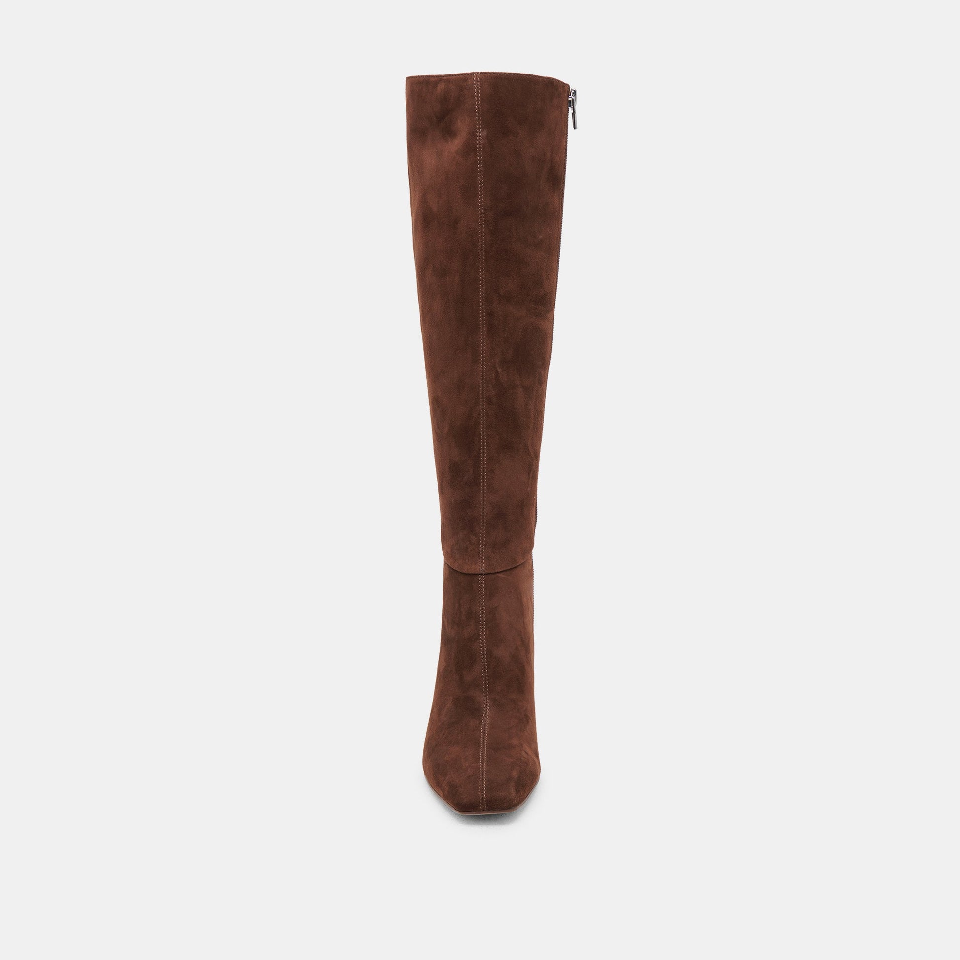 Gyra Extra Wide Calf Brown Suede Boots - Dolce Vita
