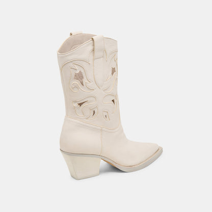 RAVENA BOOTS OFF WHITE NUBUCK - Dolce Vita